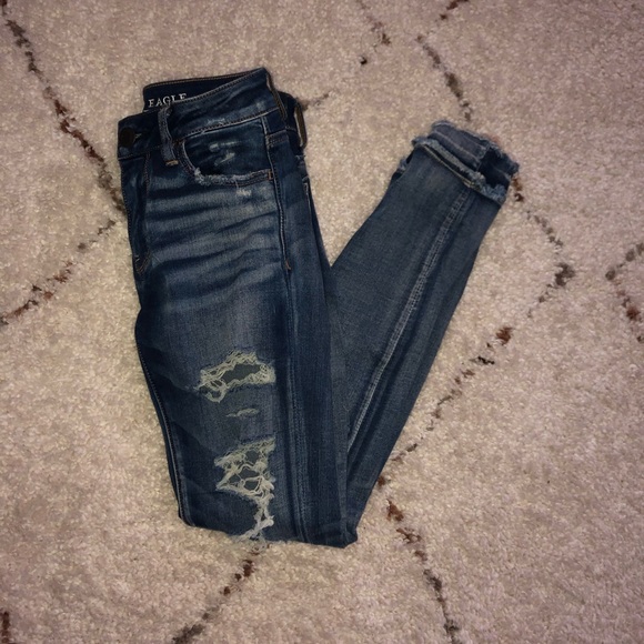 American Eagle Outfitters Denim - American Eagle Super Stretch Distressed Jeans